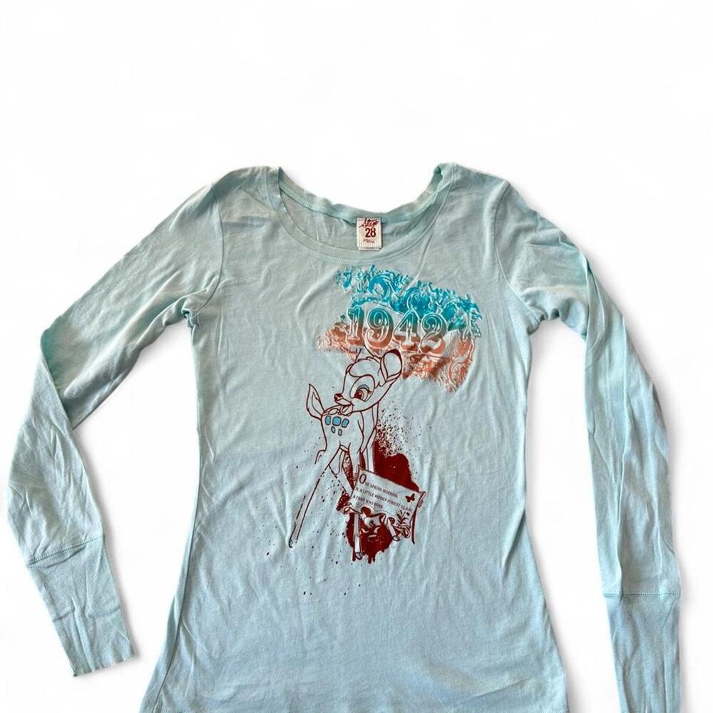 Stage 28 By Disney “1942” Bambi Long  Sleeve Graphic Shirt, Size Small